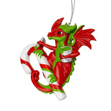 Candy Cane Dragon Hanging Ornament by Ruth Thompson