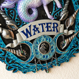 Elements Plaque Water by Anne Stokes