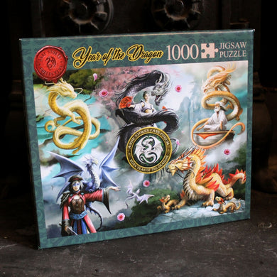 Year Of The Dragon Fan Forum Exclusive 1000 Puzzle by Anne Stokes