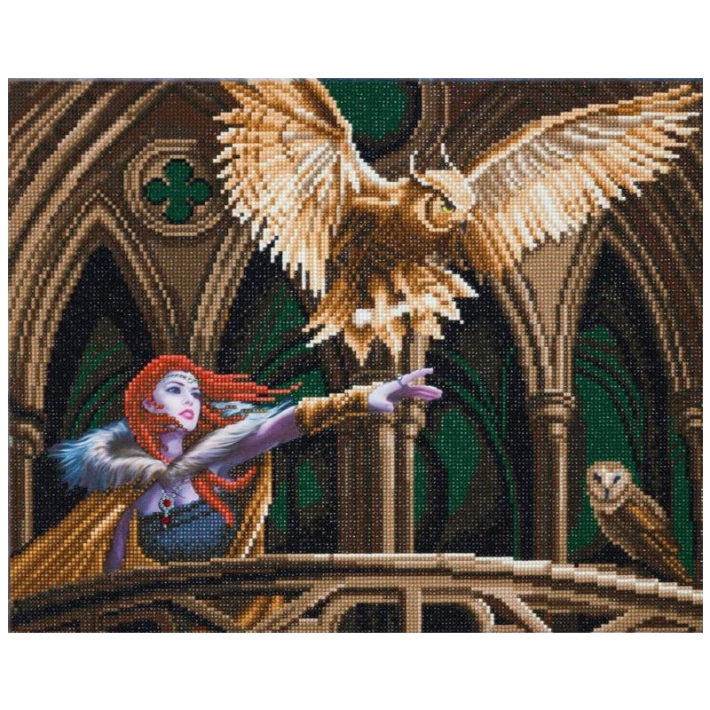 Owl Messenger Crystal Art Kit by Anne Stokes