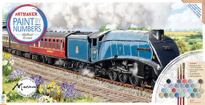 Art Maker Paint by Number Canvas Steam Train