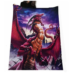 Unleashed Fleece Blanket/Throw/Tapestry by Tom Woods