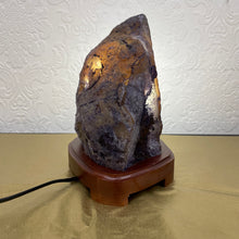 Agate Lamp with Wooden Base #1