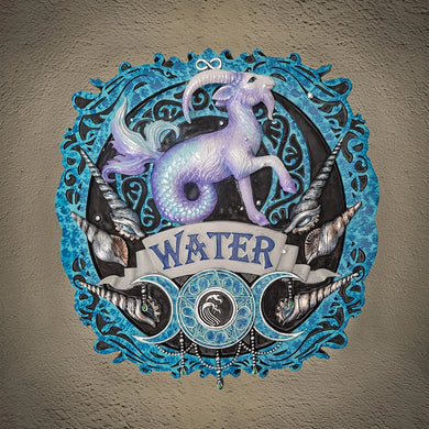 Elements Plaque Water by Anne Stokes
