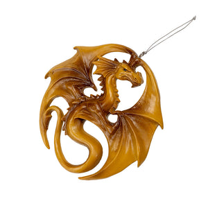 Dragon Medal Hanging Ornament by Anne Stokes