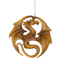 Dragon Medal Hanging Ornament by Anne Stokes