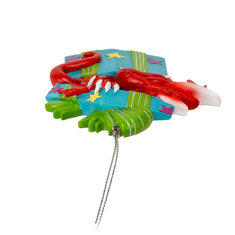 Dragon In Gift Hanging Ornament by Ruth Thompson