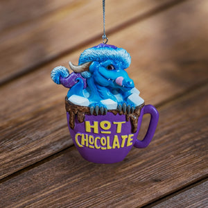 Hot Chocolate Dragon Hanging Ornament by Ruth Thompson