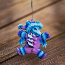 Snow Suit Dragon Hanging Ornament by Ruth Thompson
