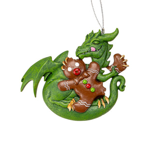 Gingerbread Dragon Hanging Ornament by Ruth Thompson