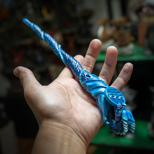 Elemental Dragon Wand - Water