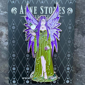 Mystic Aura Enamel Pin by Anne Stokes
