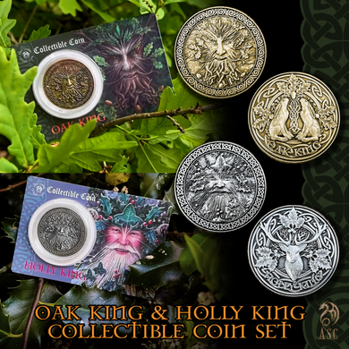 Oak King/Holly King Coin Set by Anne Stokes