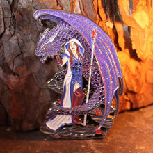 Dragon Mage Enamel Pin by Anne Stokes