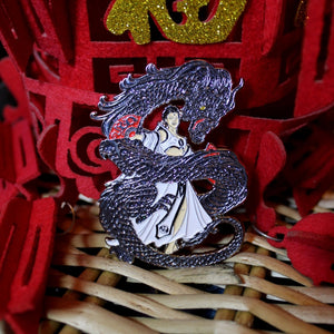 Dragon Dancer Enamel Pin by Anne Stokes