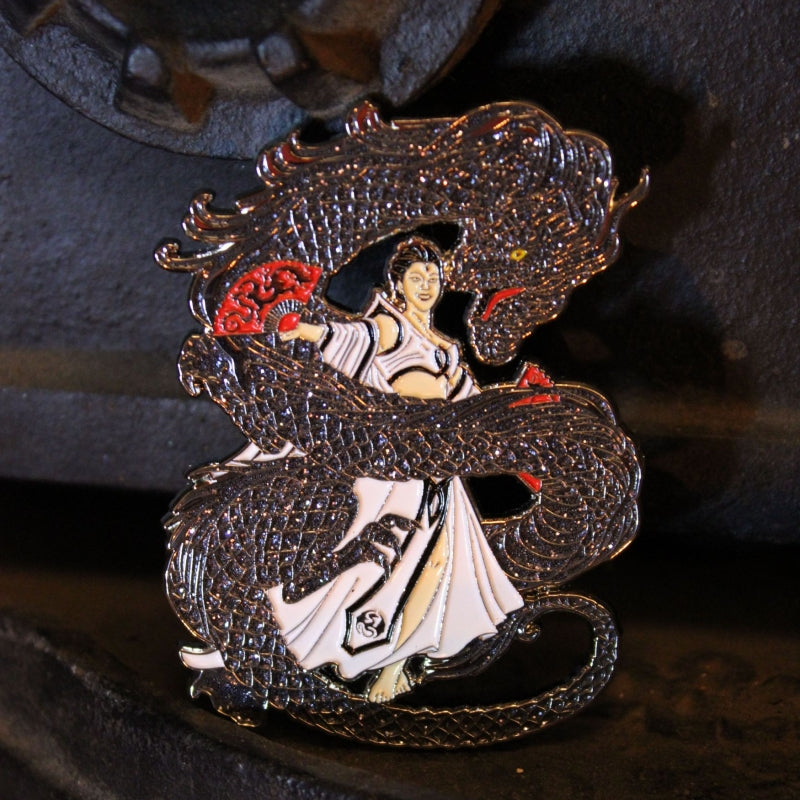 Dragon Dancer Enamel Pin by Anne Stokes