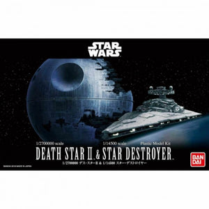 STAR WARS - 1/2, 700,00 DEATH STAR II & 1/14,500 STAR DESTROYER