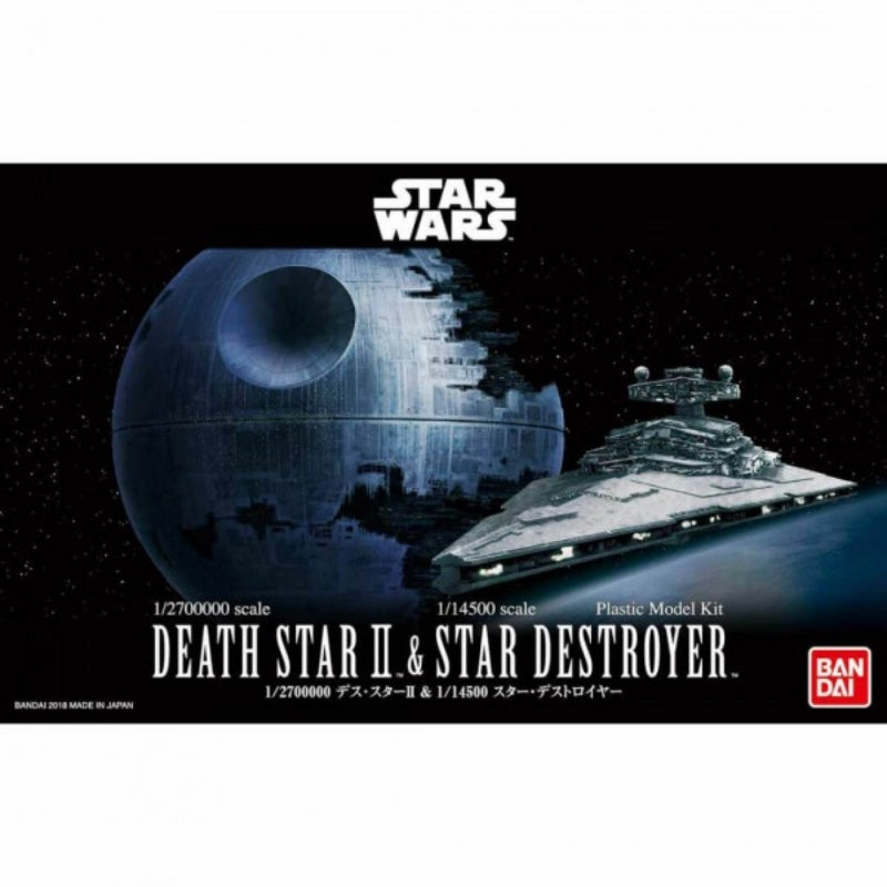 STAR WARS - 1/2, 700,00 DEATH STAR II & 1/14,500 STAR DESTROYER