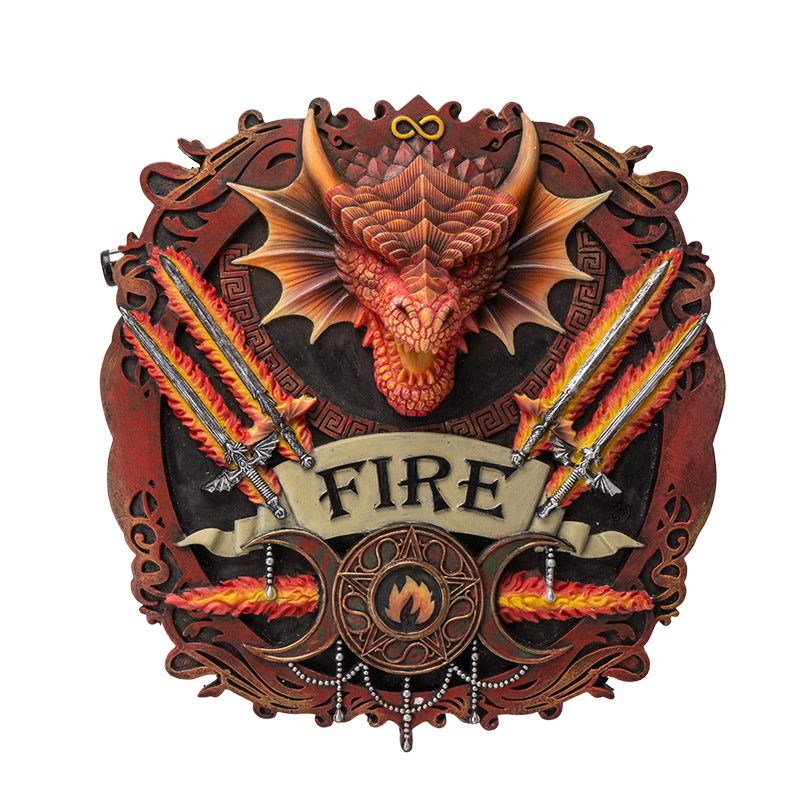 Elements Plaque Fire by Anne Stokes