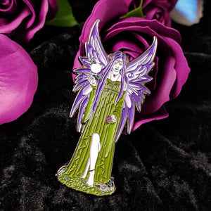 Mystic Aura Enamel Pin by Anne Stokes