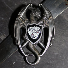 Dragon Defender Sculpted Pin by Anne Stokes
