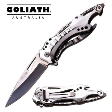 Goliath – Silver Tactical Folding Knife