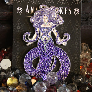 Serpent’s Spell Enamel Pin by Anne Stokes - PREORDER