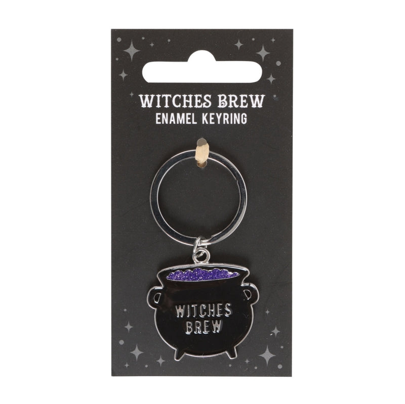 Gothic Witches Brew Cauldron Keyring