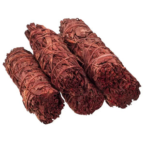 Dragons Blood White Sage Smudge Stick 4" Set of 5