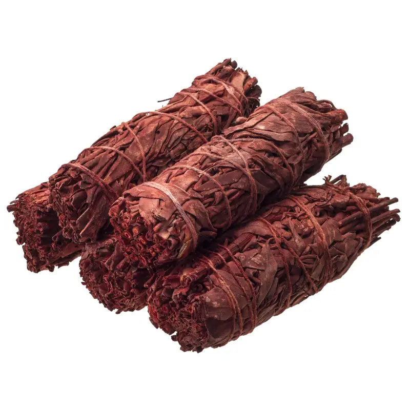 Dragons Blood White Sage Smudge Stick 4" Set of 5