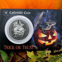Trick Or Treat Collectable Coin by Anne Stokes