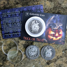 Trick Or Treat Collectable Coin by Anne Stokes