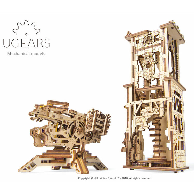 UGears Archballista Tower mechanical model kit