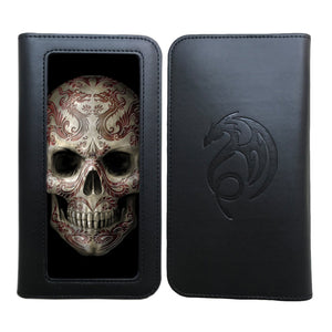 Oriental Skull Phone Wallet by Anne Stokes