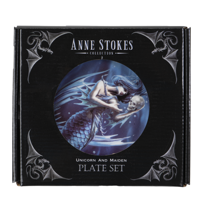 Sirens Dessert Plates by Anne Stokes