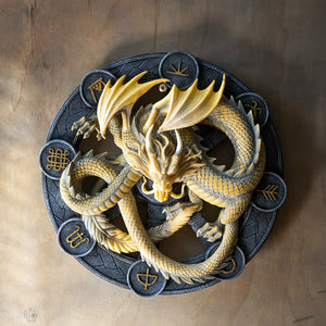 Imbolc Dragon Wall Plaque by Anne Stokes