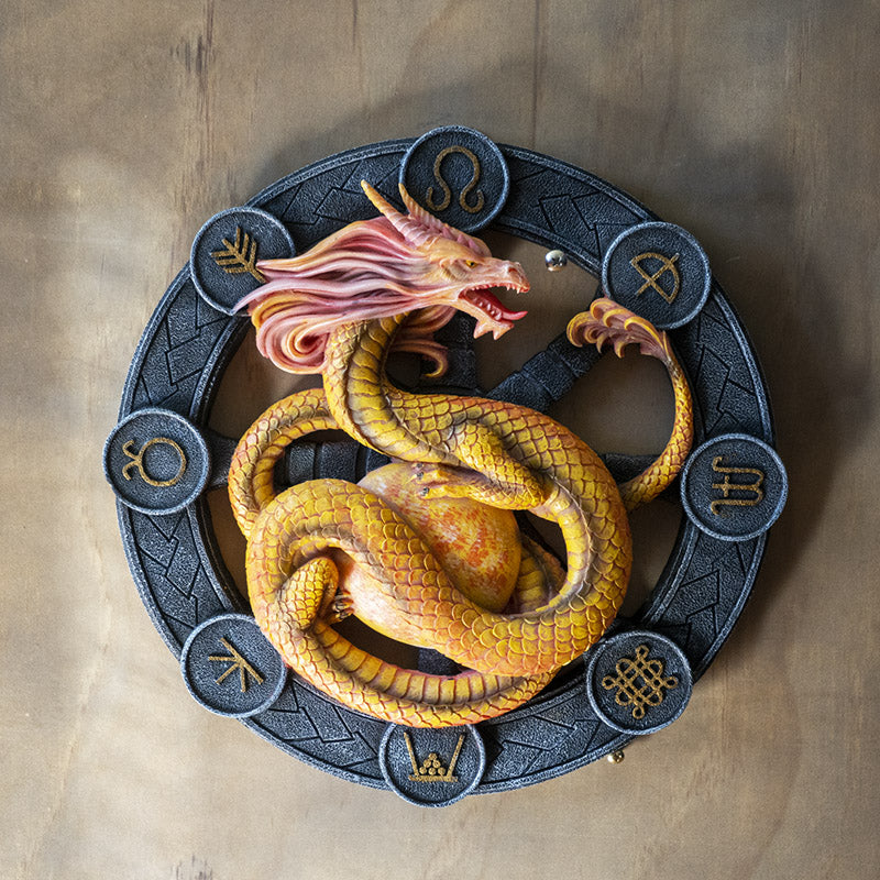 Litha Dragon Wall Plaque by Anne Stokes