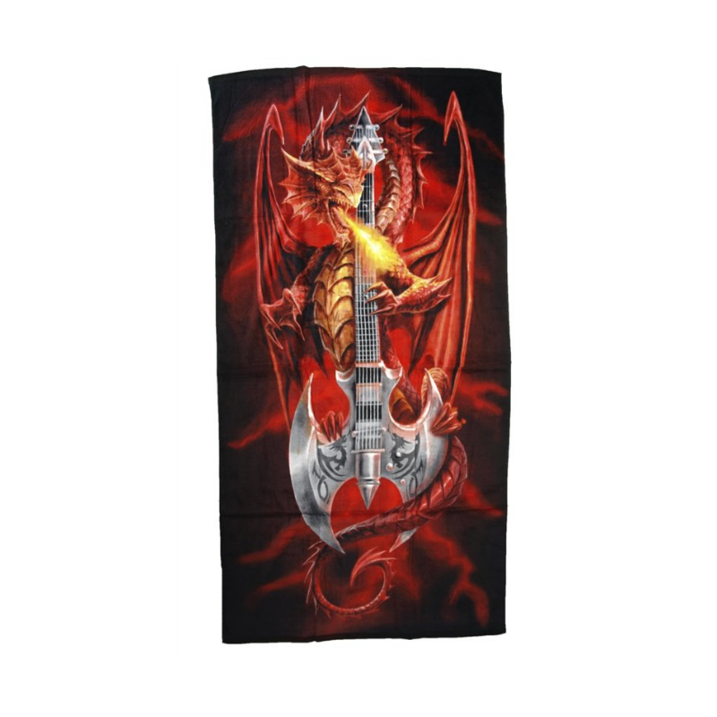 Power Chord Towel by Anne Stokes