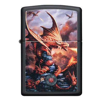 Zippo Lighter - Adult Fire Dragon by Anne Stokes