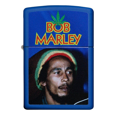 Zippo Lighter - Bob Marley - Royal Blue Matte