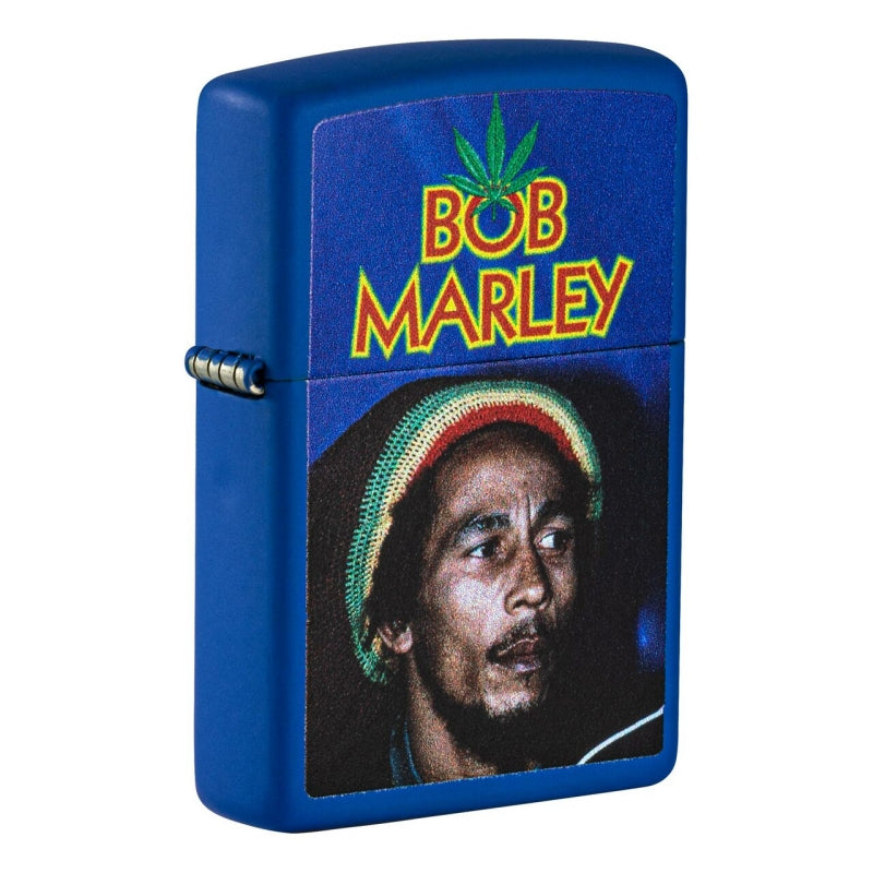 Zippo Lighter - Bob Marley - Royal Blue Matte