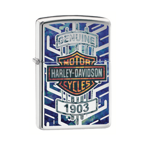 Zippo Lighter - Harley Davidson High Polish Chrome