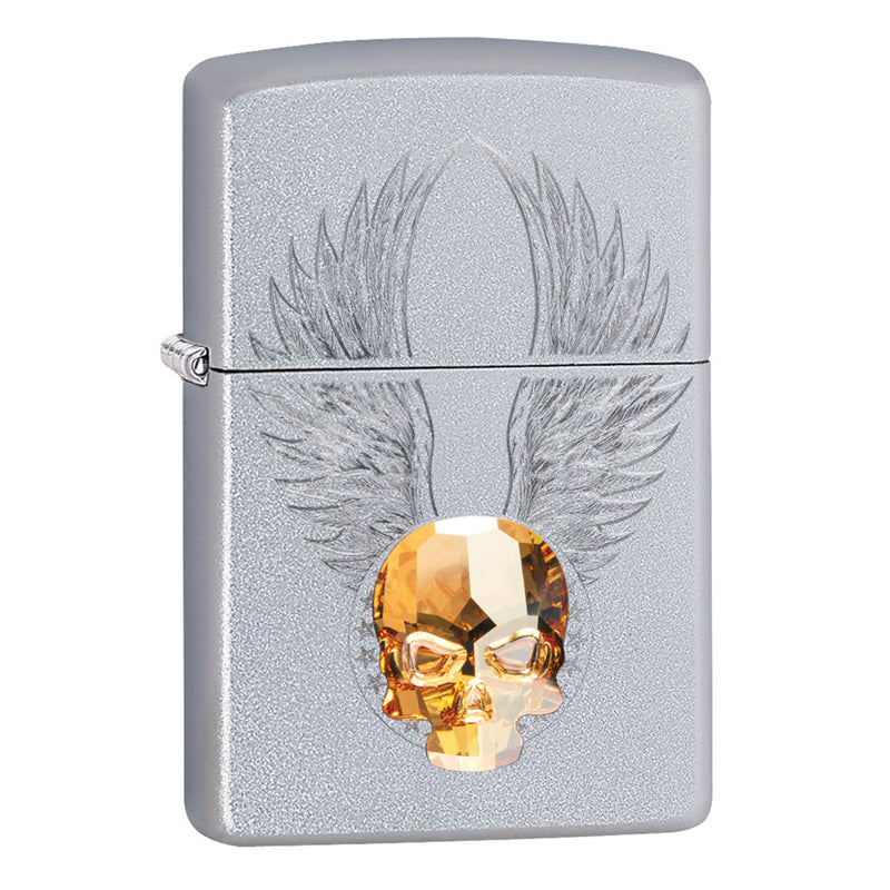 Zippo Lighter - Gold Skull Design