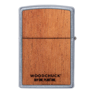 Zippo Lighter - Woodchuck Wolf w/ Moon Inlay