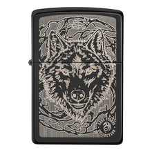 Zippo Lighter - Wolf Tribal by Anne Stokes