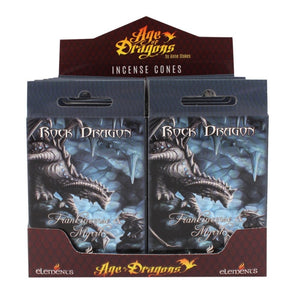 12 Pack of Rock Dragon Incense Cones by Anne Stokes