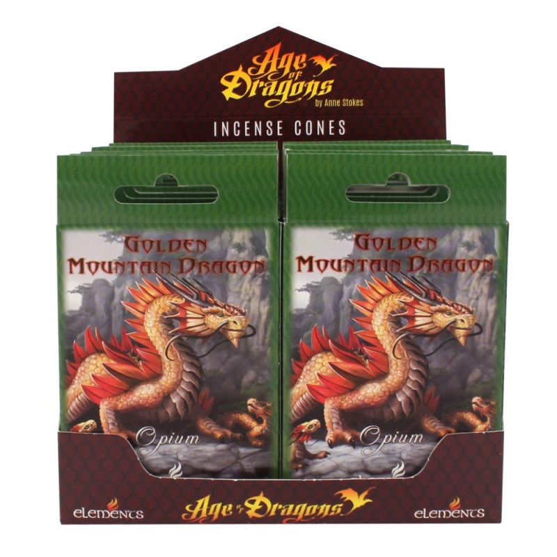 Mountain Dragon Incense Cones by Anne Stokes