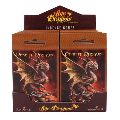 12 Pack of Desert Dragon Incense Cones by Anne Stokes