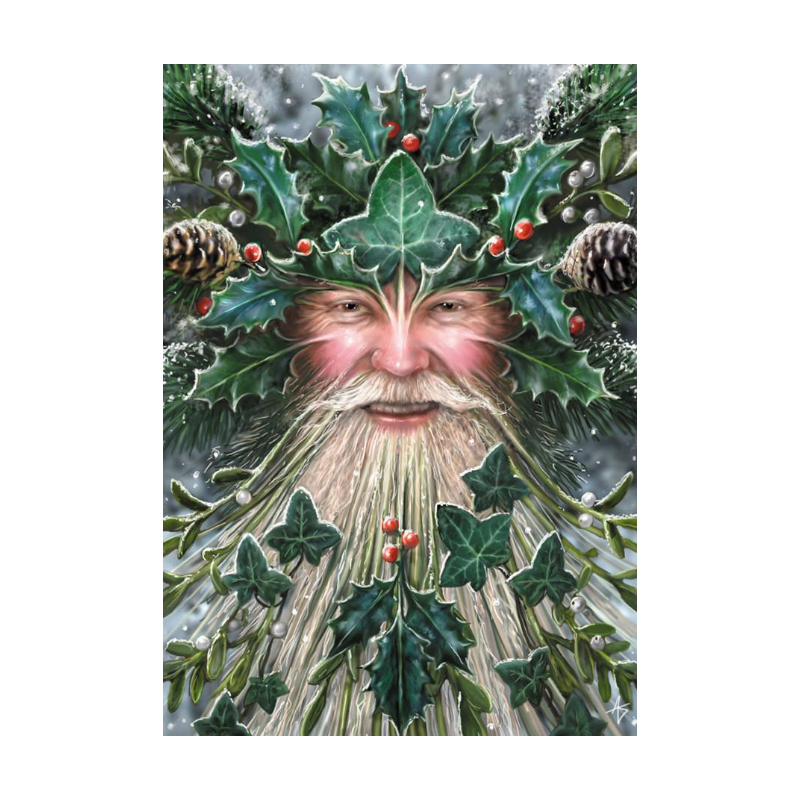 Yuletide Magic - Spirit of Yule Card by Anne Stokes