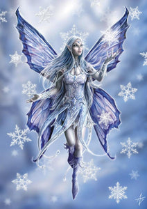 Yuletide Magic - Snowflake Fairy Card by Anne Stokes